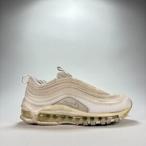 Nike Air Max 97 White Lace Up Lifestyle Running Shoes 921733-100 Women’s Size 6